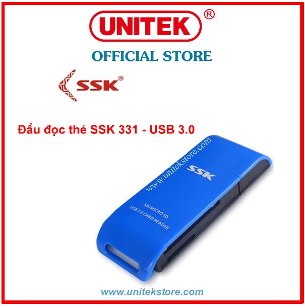 [UNITEK STORE] Đầu đọc thẻ nhớ Card Reader USB 3.0 SSK 331