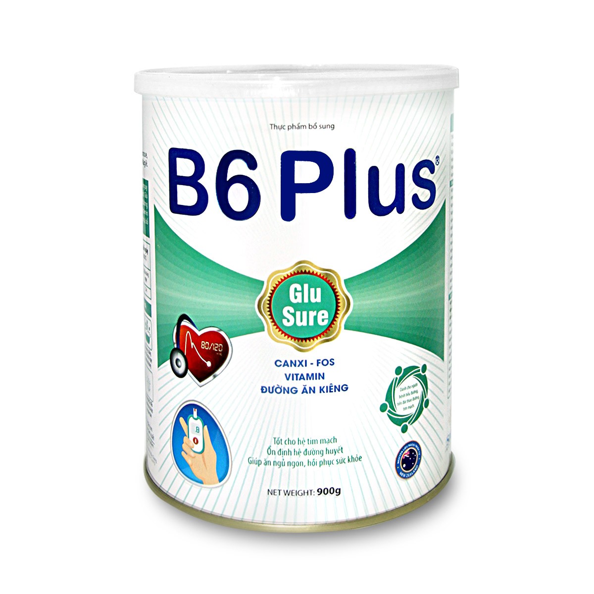 COMBO 2 LON SỮA DÀNH CHO NGƯỜI TIỂU ĐƯỜNG B6 PLUS 900GR