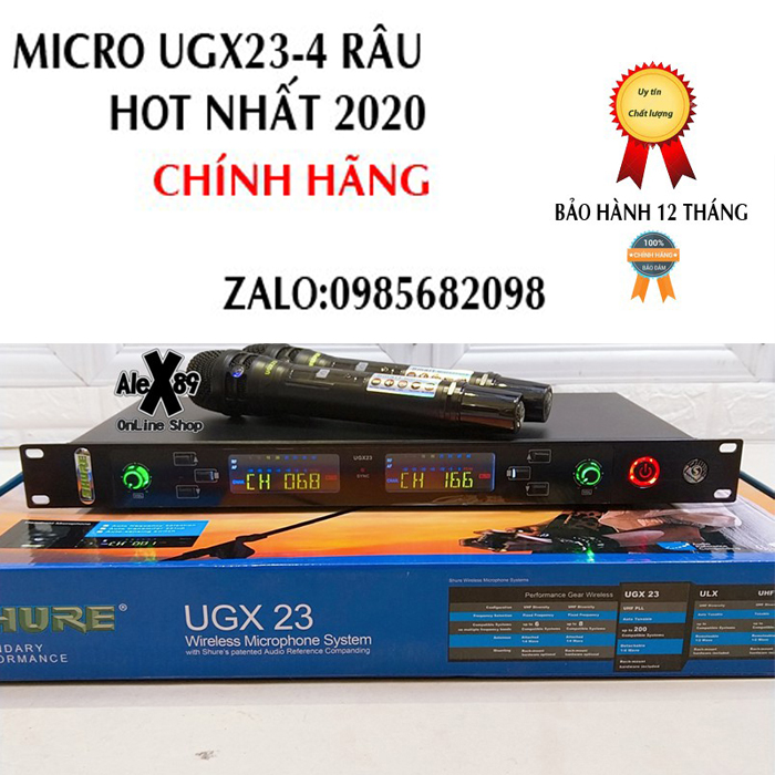 MICRO Không Dây SHURE ugx23 Cao Cấp