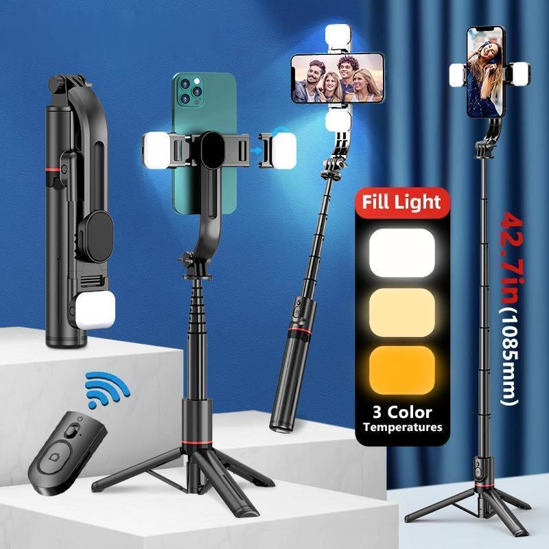Gậy selfie gấp hợp kim nhôm L13d có chân máy bluetooth không dây có thể gập lại với điều khiển từ xa để điều khiển từ xa giao hàng nhanh tận nơi