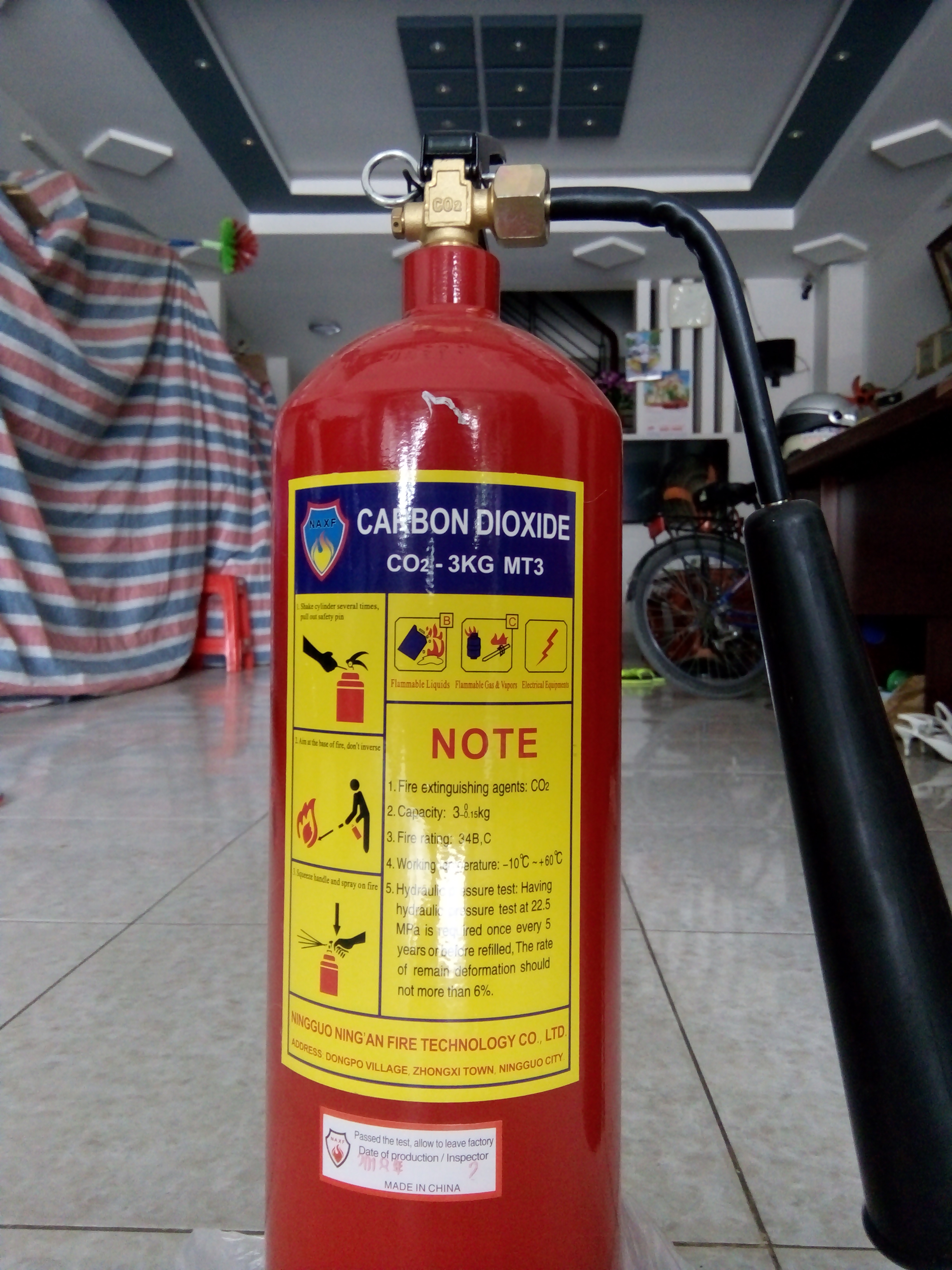 Bình PCCC CO2 3kg
