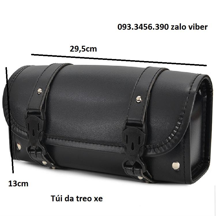 [HCM]Túi da treo xe khóa bấm