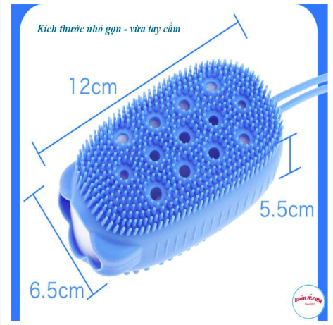 Bông Tắm Silicon Tạo Bọt 2 Mặt Siêu Mềm