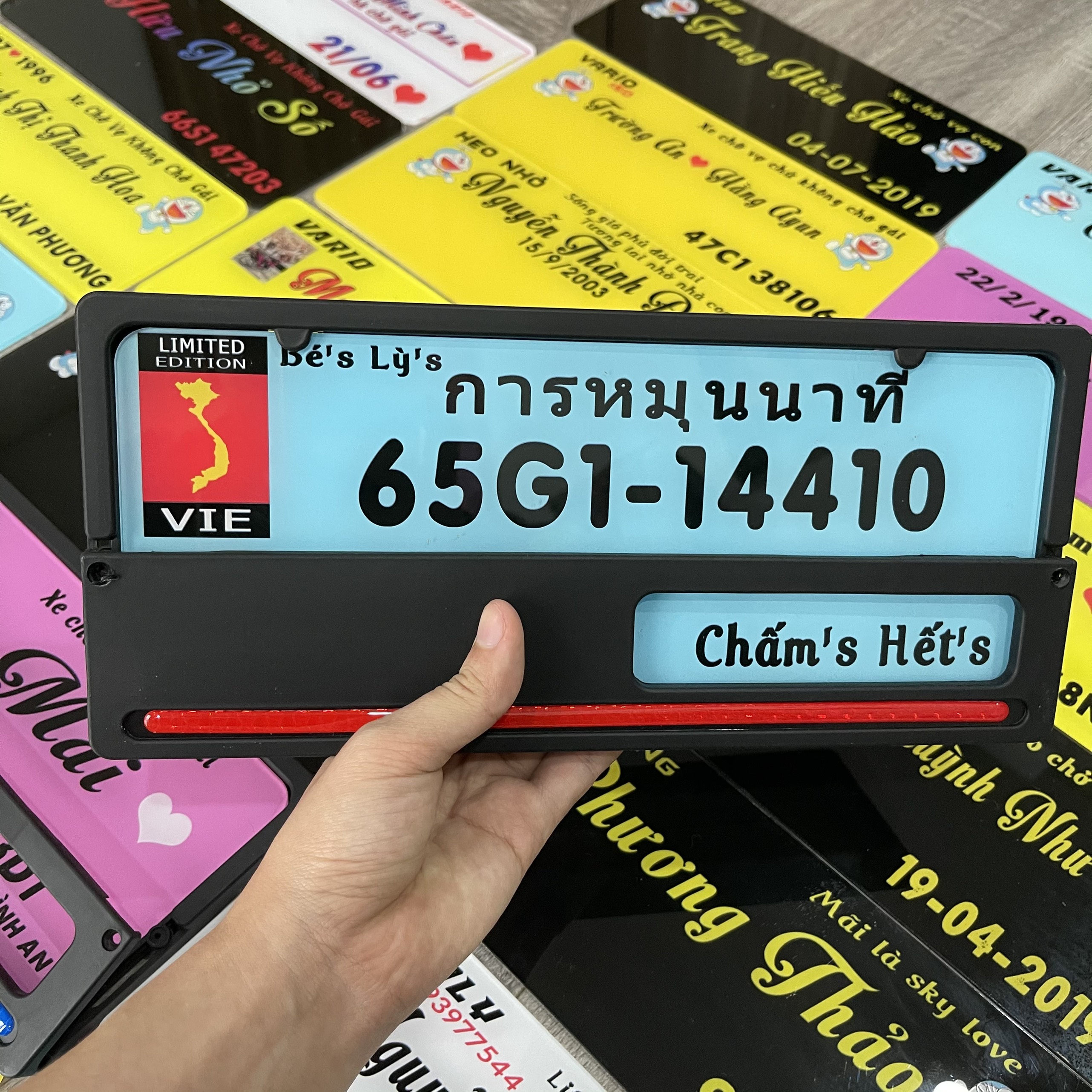 Bảng tên xe máy kiểu Indo full phụ kiện