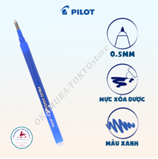 Ruột bút xóa được frixion ball clicker mực xanh/bls-fr5-l