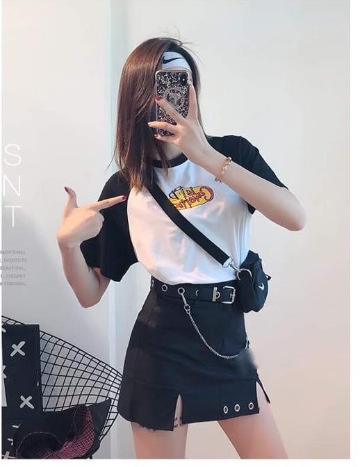 [HCM]Chân váy ulzzang girl kèm chain cực chất