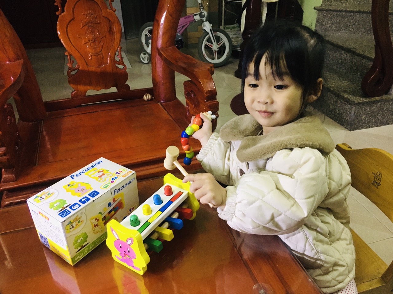 Đồ chơi gỗ đập chuột ( có hình thỏ)