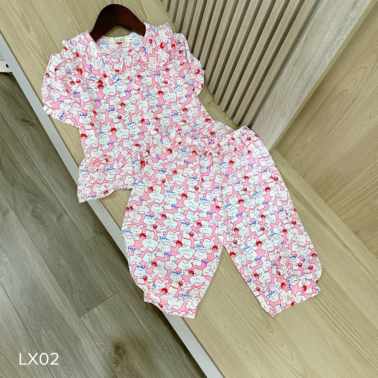 Set lửng trẻ em cute mới chất lụa mango mềm mịn mặc mát - MYNA