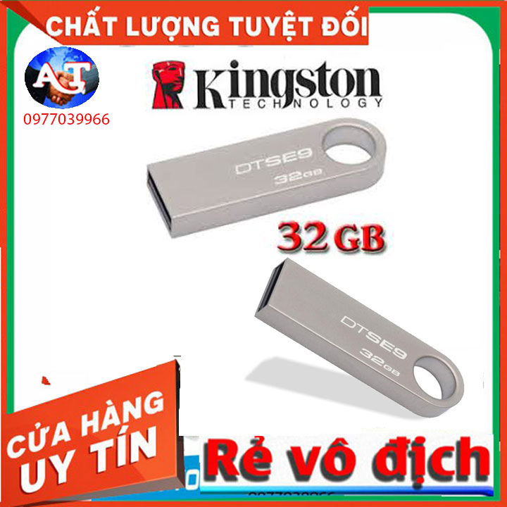 USB 2.0 Kingston SE9 G2 32GB - Data Traveler - Vỏ Kim Loại