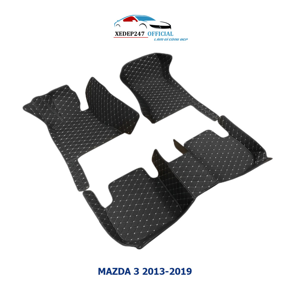 Thảm sàn ô tô 5D 6D dành cho xe 5 chỗ Mazda 3 (Hatchback, Sedan) năm 2013-2019