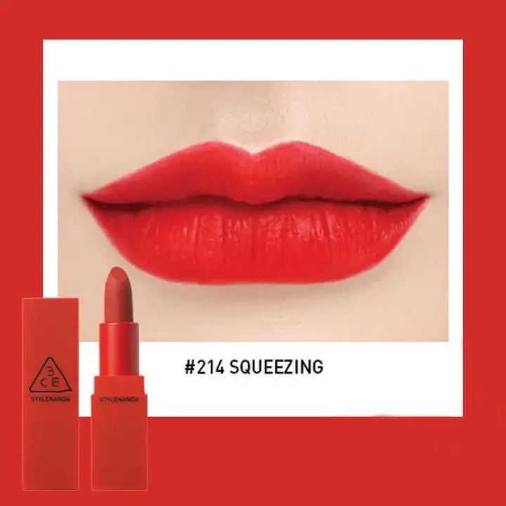 3CE] Son thỏi 3CE Red Recipe Matte Lip Color #214 Squeezing ...