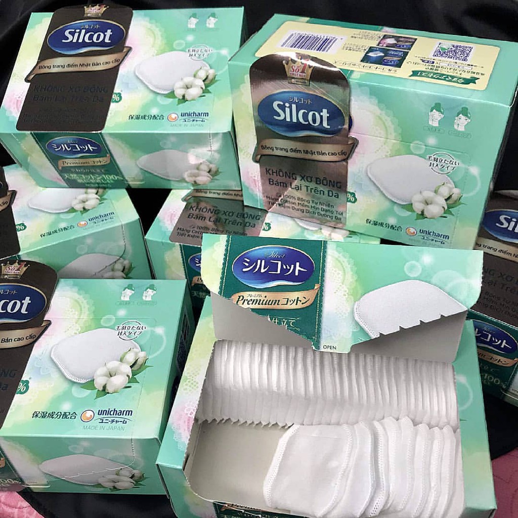 BÔNG TẨY TRANG SILCOT PREMIUM 66 MIẾNG/HỘP