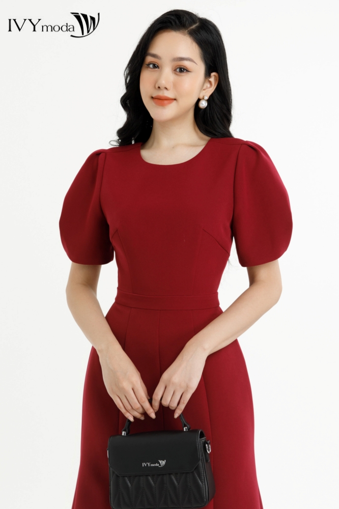 Đầm đuôi cá lưng cách điệu IVY moda MS 48M7694