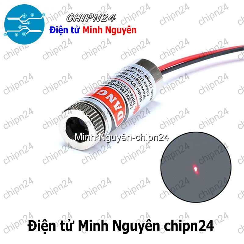 [1 cái] Đầu Phát Laser 3-5V 5mW (Sáng Đỏ Laze Hội Tụ/Dòng kẻ/Chữ thập) - [Chọn Loại] - HHH.00175