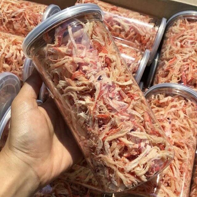 [HCM]Mực Xé Hấp Cốt Dừa hũ pet 300gram
