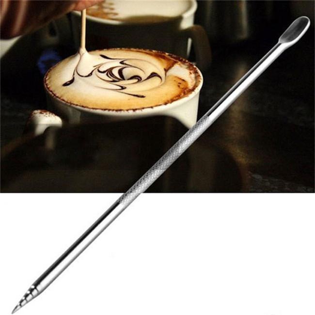 Bút vẽ latte art bằng inox tiện dụng