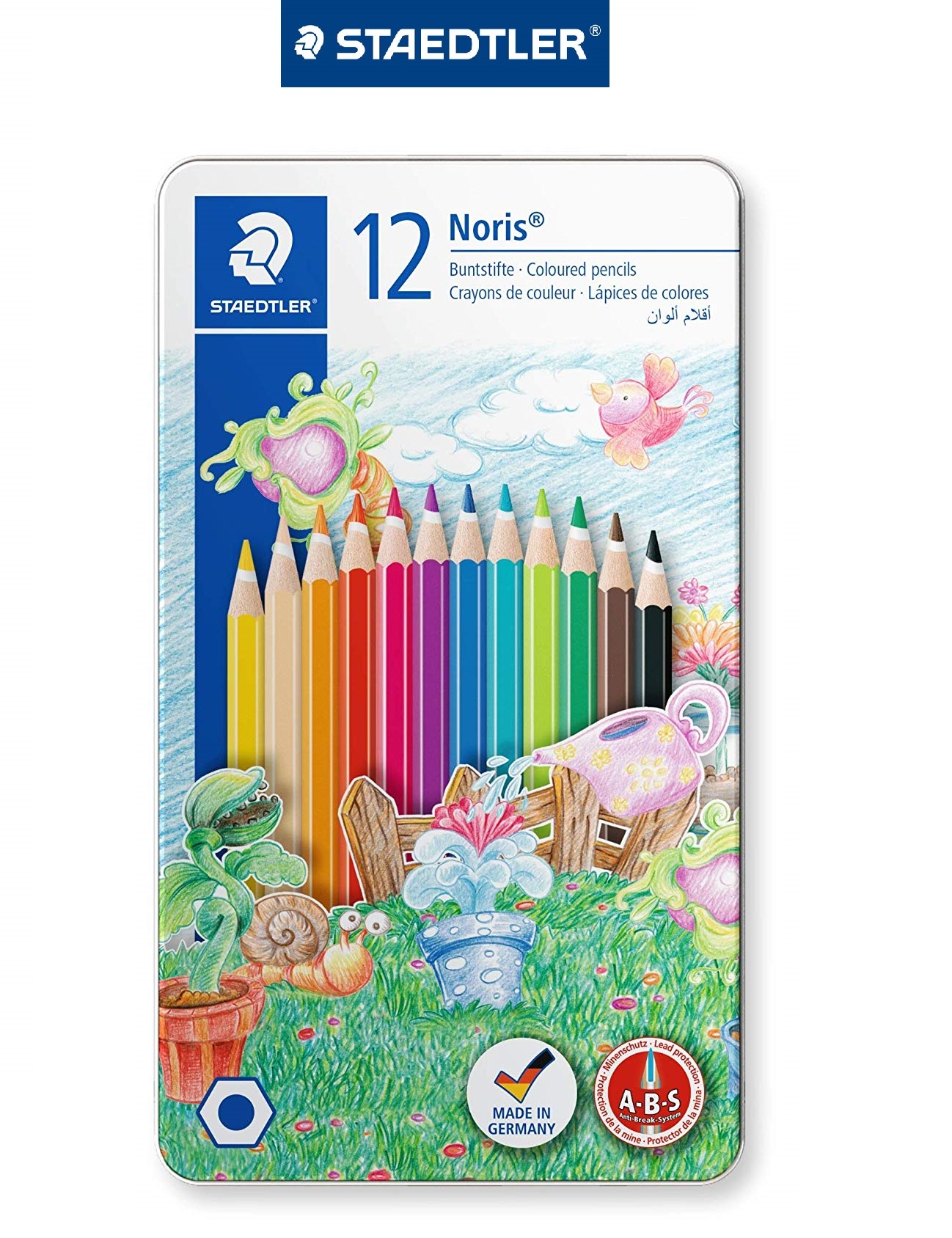 Hộp chì màu sắt cao cấp STAEDTLER 145 ( 12 màu,24 màu,36 màu)