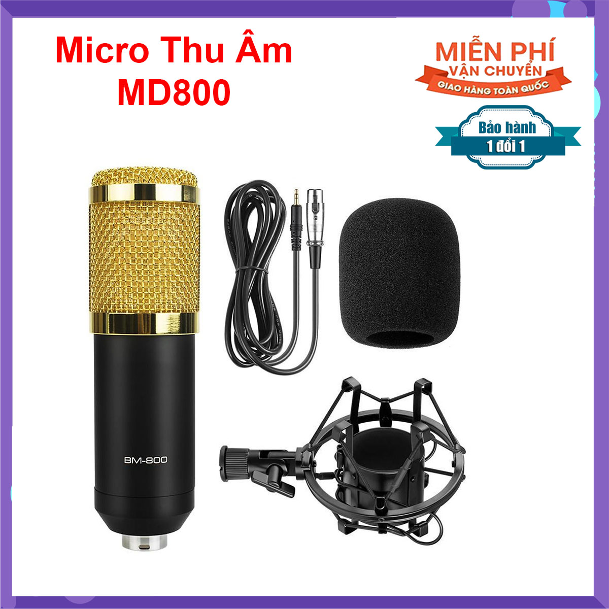 Mic thu âm BM800 hát karaoke,thu âm, live stream