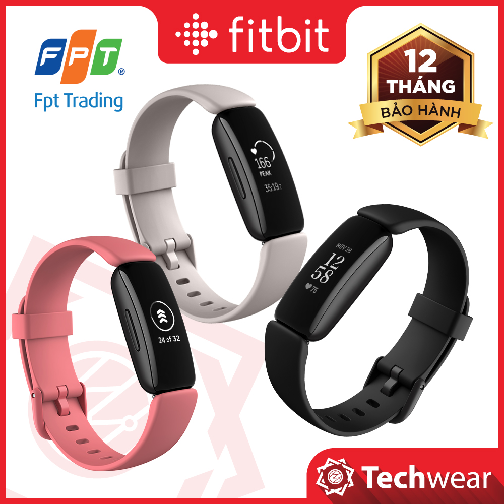 Vòng Đeo Tay Theo Dõi Sức Khỏe Fitbit Inspire 2 - Hàng Chính Hãng Bảo Hành 12 Tháng