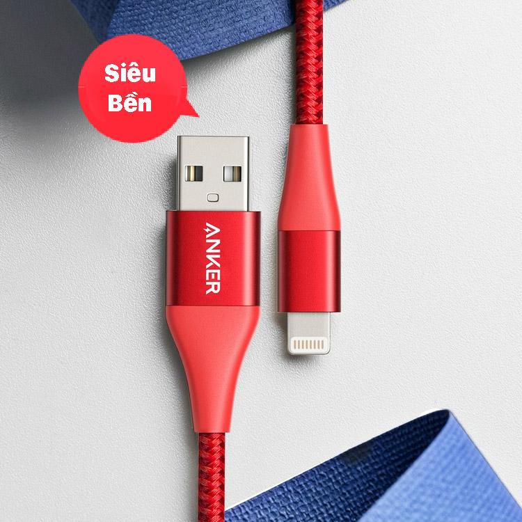 [HCM]Anker PowerLine+ II Lightning Cable (1,8m) MFi Certified for Flawless Compatibility with iPhone
