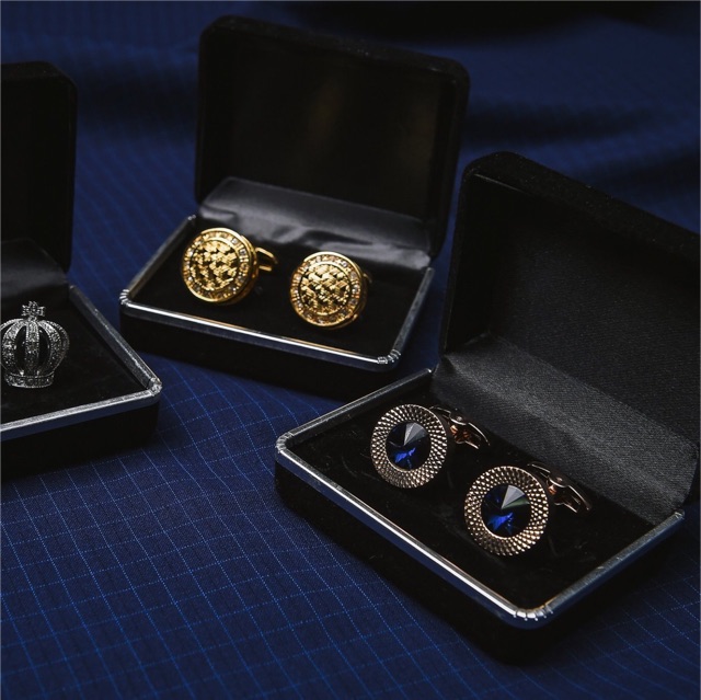 Khuy Măng Sét Đính Đá Sang Trọng Cho Nam ( Cufflinks )