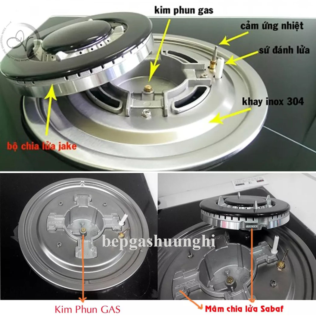Kim sứ đánh lửa bếp gas âm cao cấp Electrolux, Torino