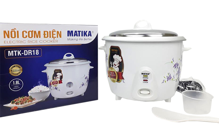 Nồi cơm điện Matika MTK-DR18