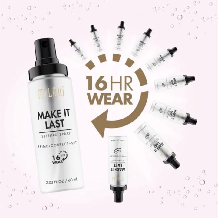 [HCM]Xịt khóa nền Milani Make It Last Setting Spray 60ml