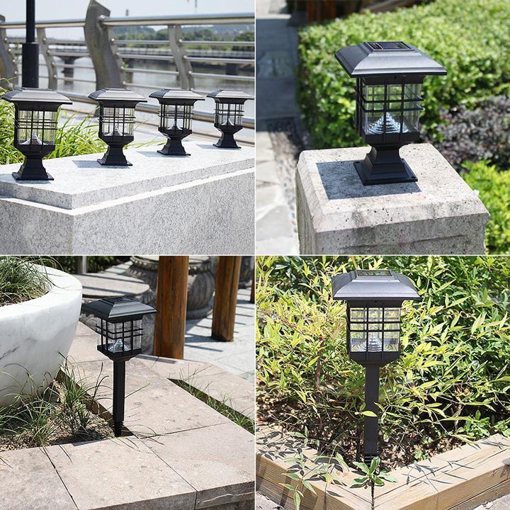 Đèn năng lượng mặt trời đèn trang trí trụ cổng sân vườn cầu thang