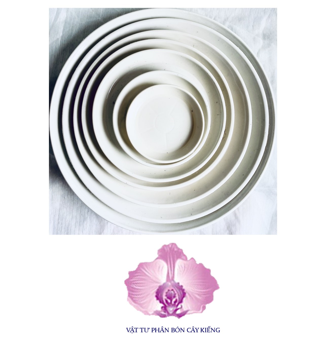 Đĩa lót chậu tròn 12cm - #039D#