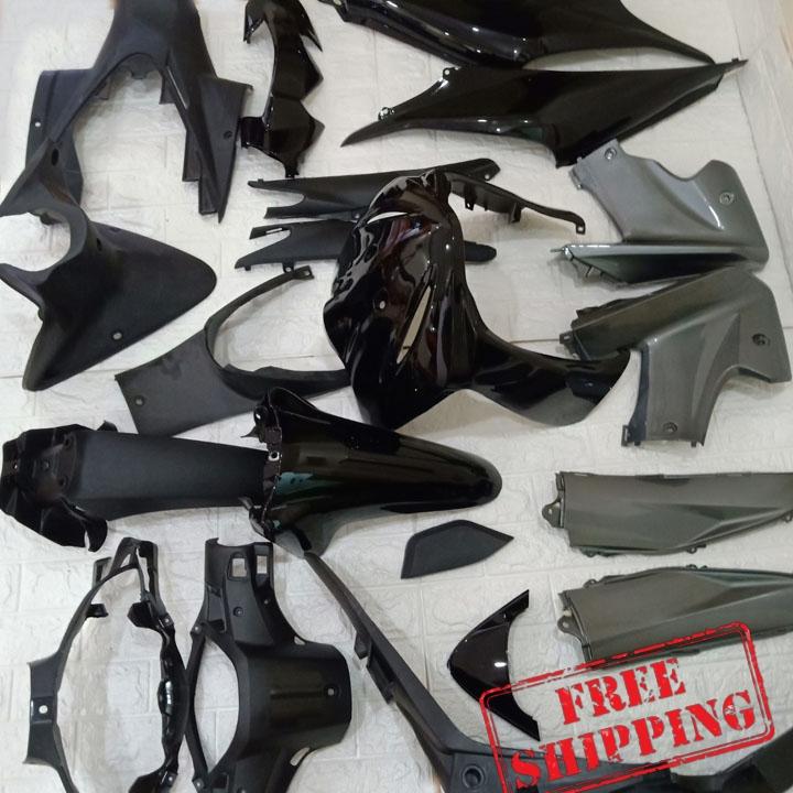 [MUA HÀNG KHÔNG MẤT SHIP] Bộ dàn áo xe WAVE S110 - RS110 màu ĐEN, nhựa ABS nguyên sinh- FS544 - có TẶNG BỘ TEM cao cấp