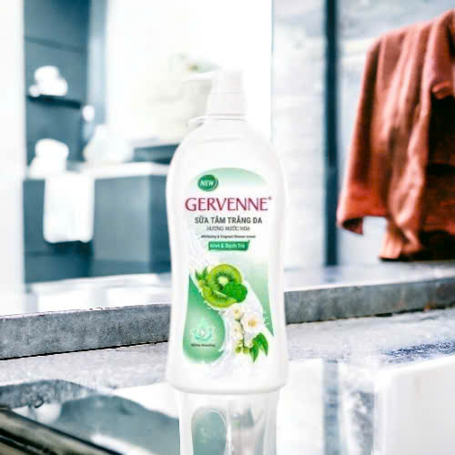 [Chai 450g] Sữa Tắm Trắng Da Hương Nước Hoa Gervenne – Da Sáng Mịn, Thơm Lâu