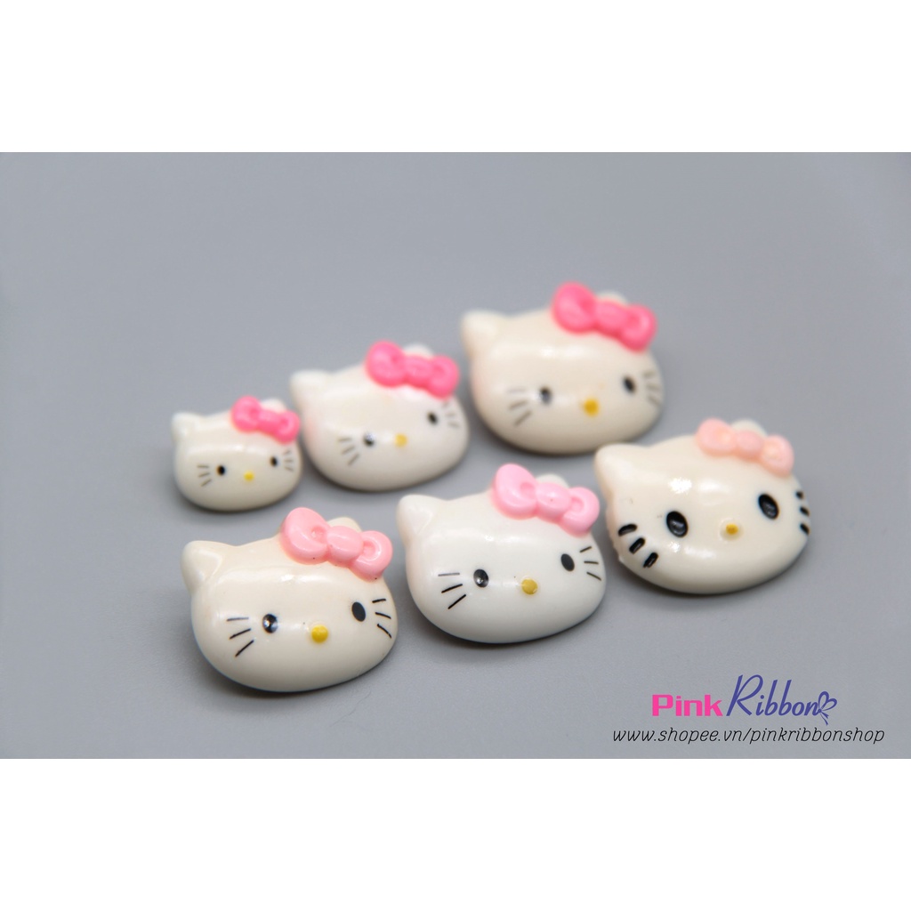 [SET 5C] Charm hình nhựa mèo Hello Kitty các cỡ