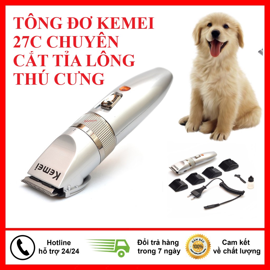 Cắt, Tỉa Lông Thú Cưng Tông Đơ Cạo, Tỉa Lông Thú Cưng Kemei - 27C Tại Nhà