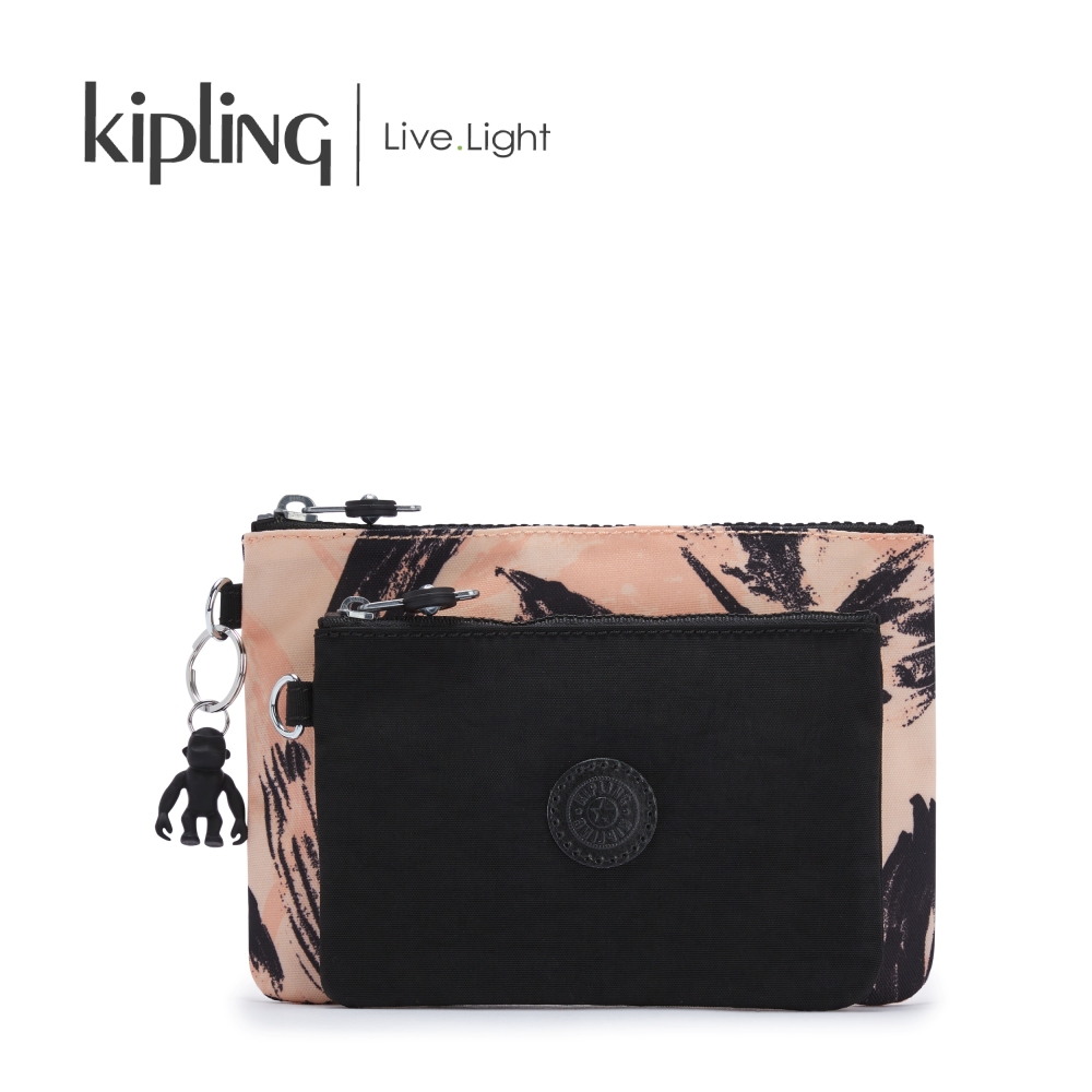 [Special Deal] Kipling Ví Duo Pouch - Coral Flower / Bright Palm - HUKI6033