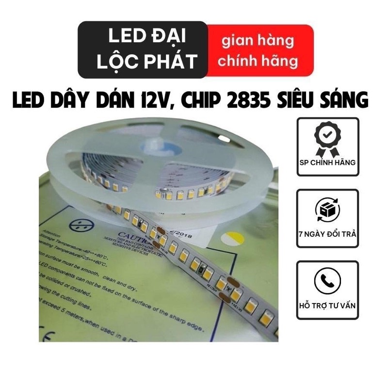 Led dây dán tường 12v trang trí tường góc tủ, đèn led dây dán