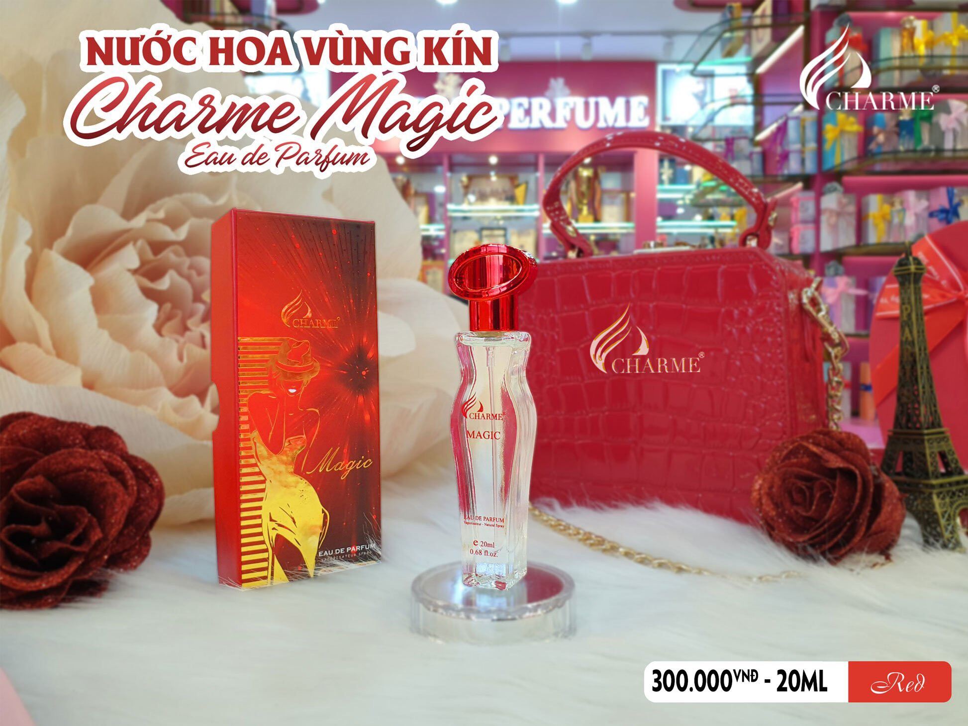 Nước hoa vùng kín char.me magic 5ml ( mẫu mới )