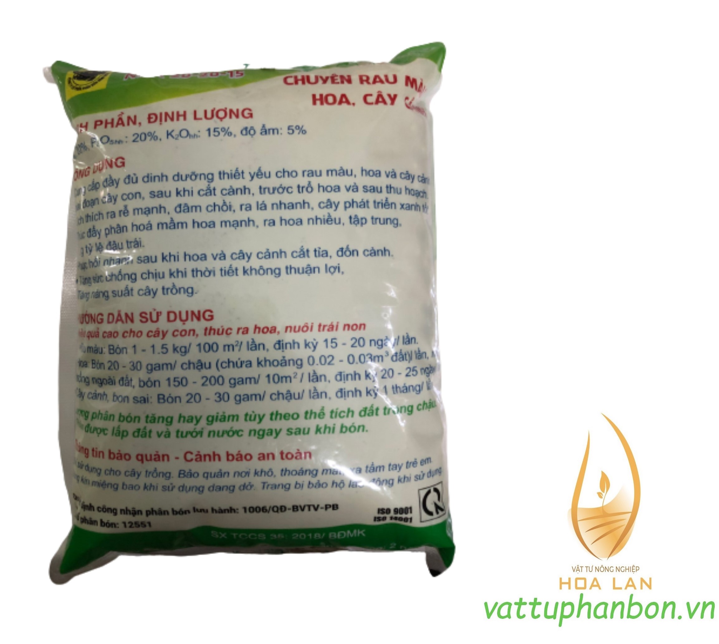 Phân Bón Đầu Trâu MK 20-20-15 - #007A# 1kg
