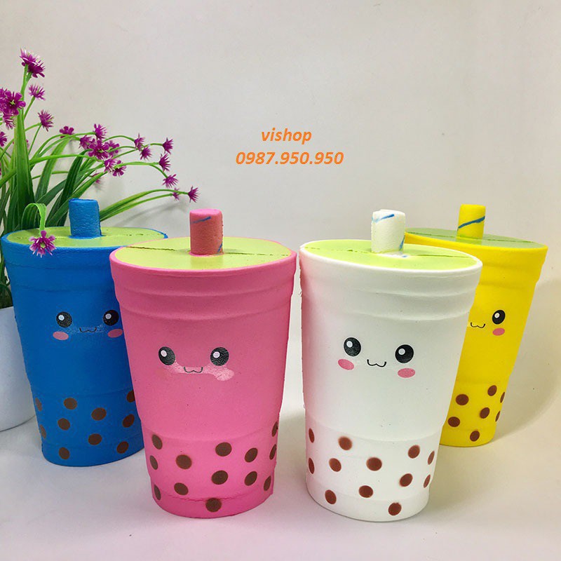 ( hàng sẵn ) SquiShy CỐC TRÀ SỮA to