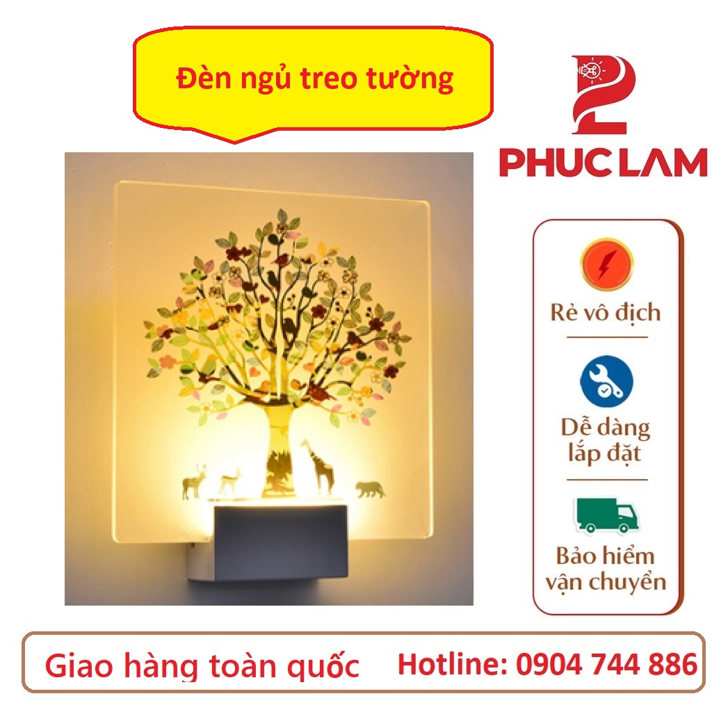 Đèn ngủ treo tường cho bé, đèn treo tường trang trí