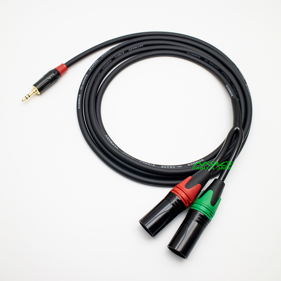 Dây Jack 3.5 Sang 2 Đầu Canon Đực | Dây Rack 3li Canon | Dây Phát Nhạc Laptop Qua Mixer | Dây Phát Nhạc Điện Thoại Mixer | Dây Rắc 3 ly Canon | Dây Canon 3.5mm | Dây Audio | Dây Âm Thanh Canon | Dây Âm Thanh 3.5 ly - MrG