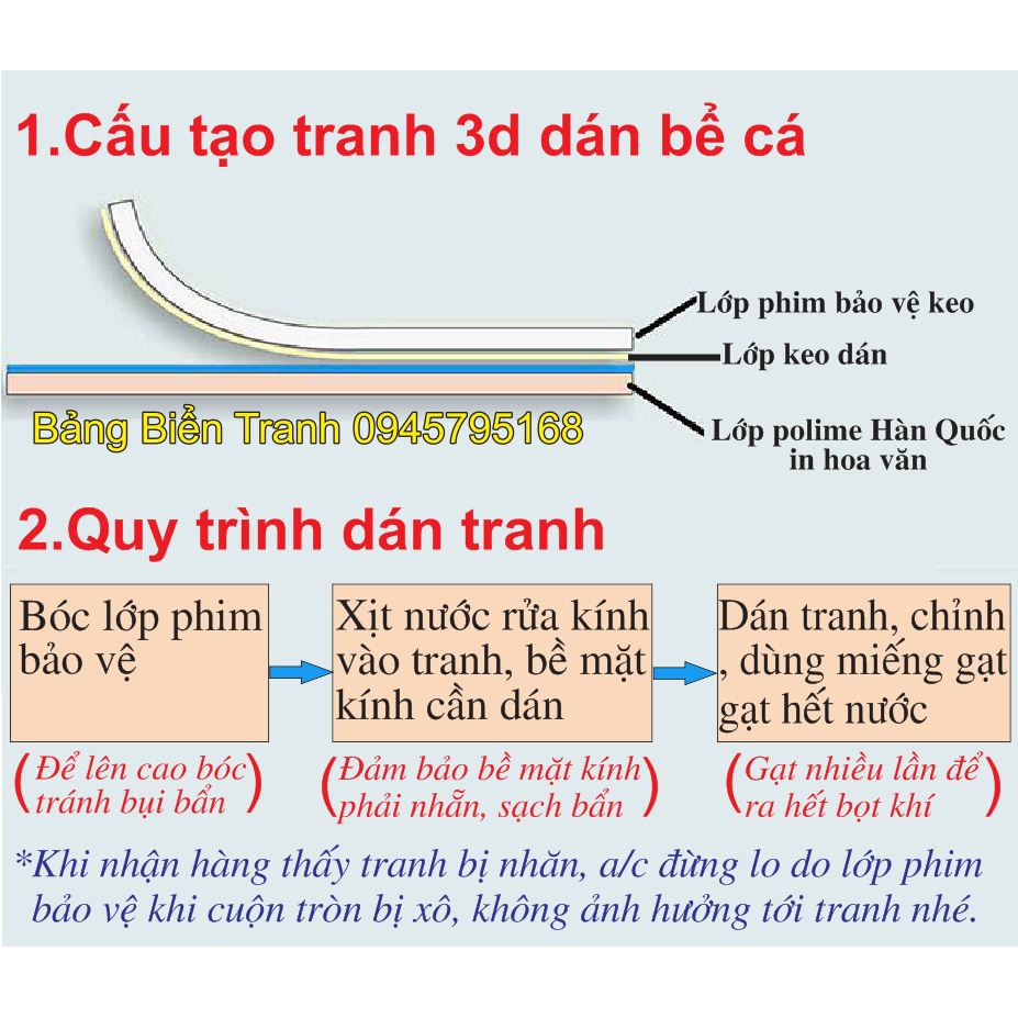Tranh 3D Dán Bể Cá hình Mặt Trăng