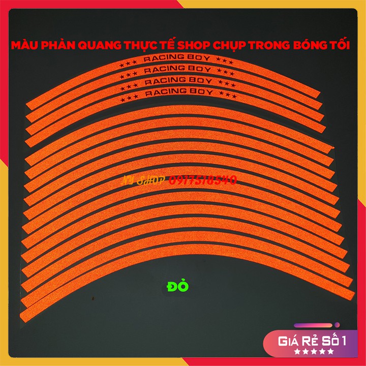 Tem ( Decal ) Dán Vành Phản Quang RCB
