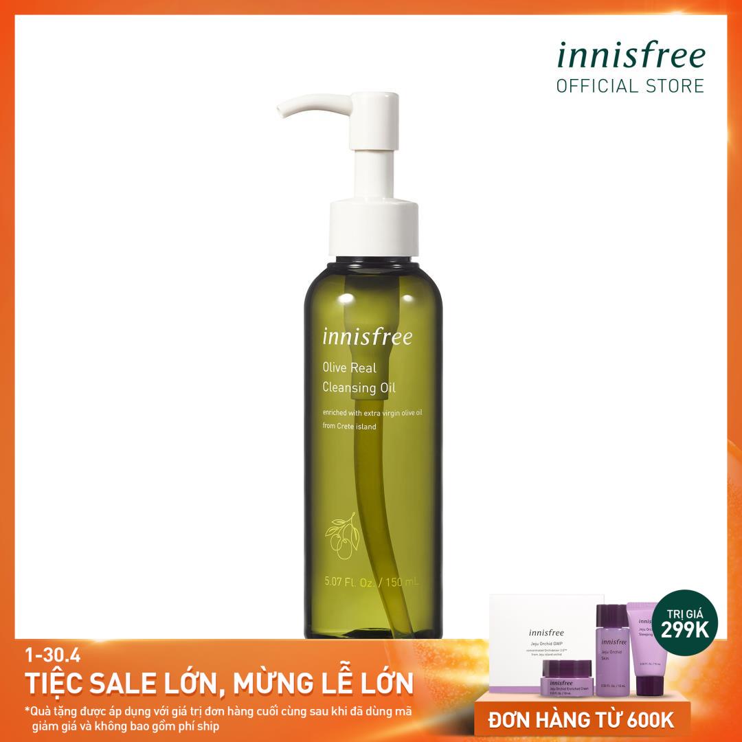 Dầu tẩy trang dưỡng ẩm từ olive innisfree Olive Real Cleansing Oil 150ml