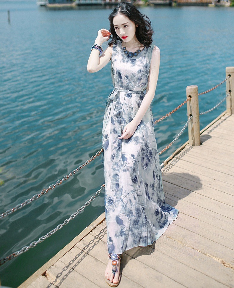 ĐẦM MAXI HỌA TIẾT CAO CẤP LINDA