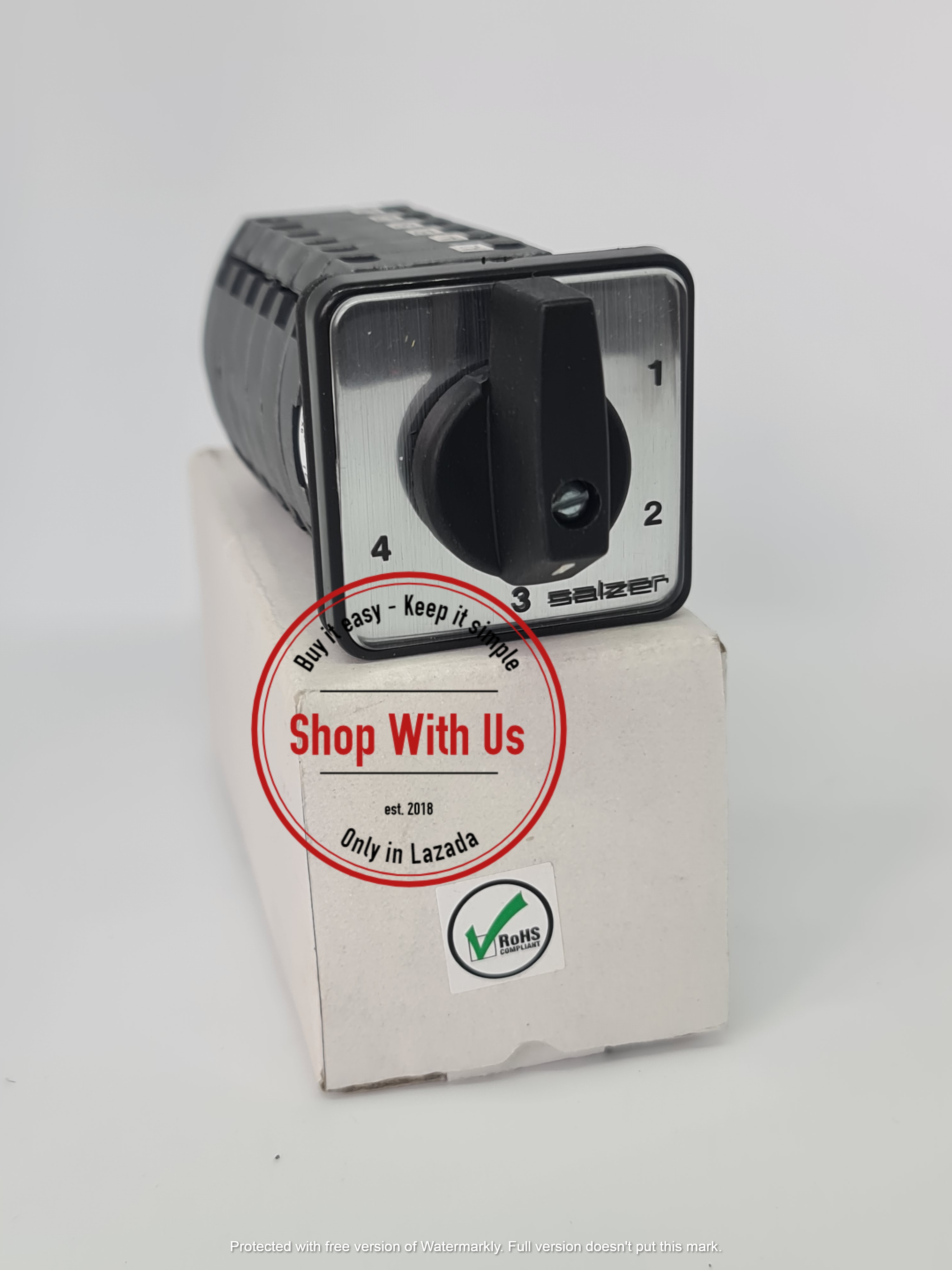 Chuyển mạch 0-1-2-3-4 - Công tắc xoay 0-1-2-3-4 TP16 61101 - Chuyển mạch 4 vị trí 1 Off Ấn Độ - Chuyển mạch 0-1-2-3-4 Salzer - chuyển mạch Salzer