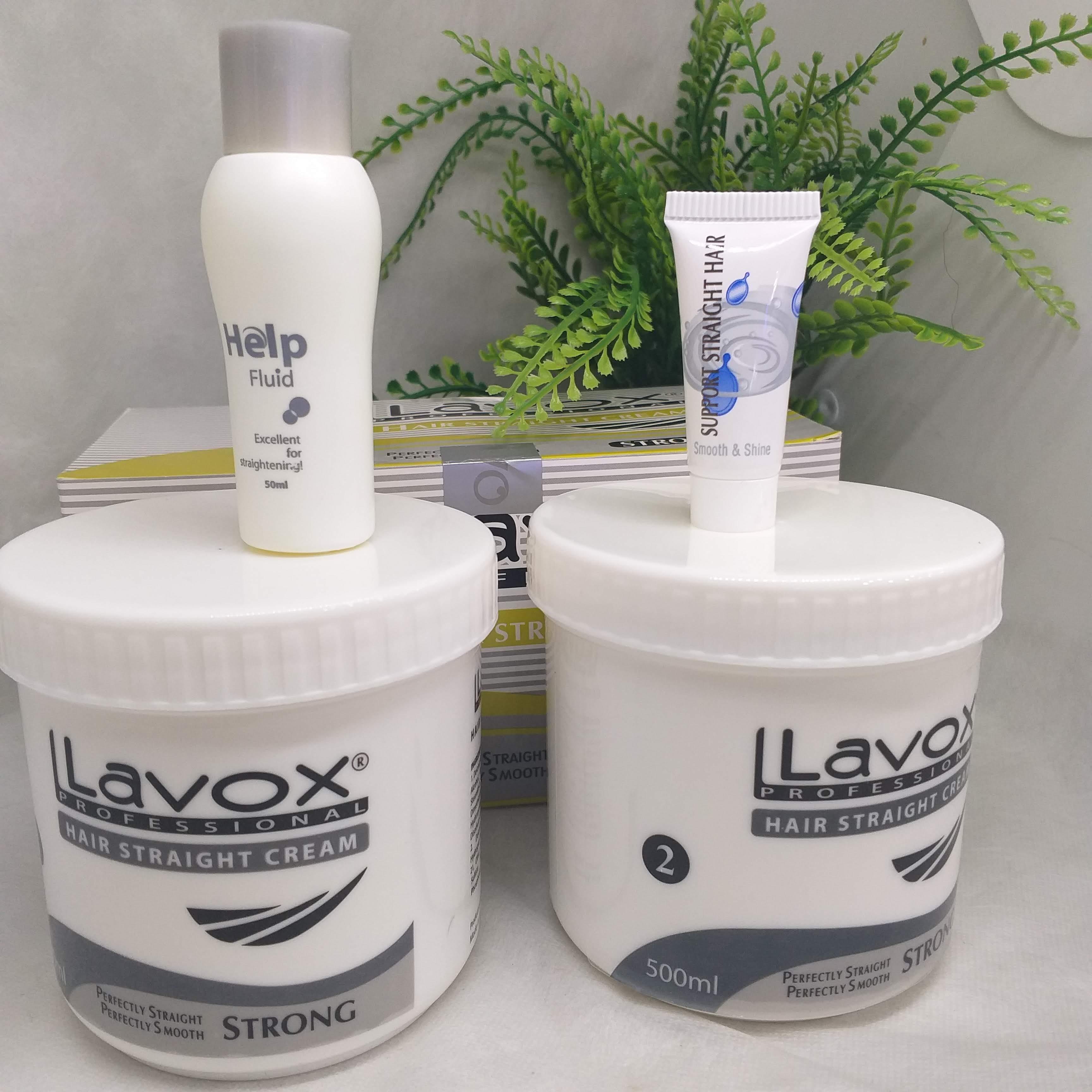 [HCM]Kem duỗi tóc Lavox Sọc xám  500ml x2