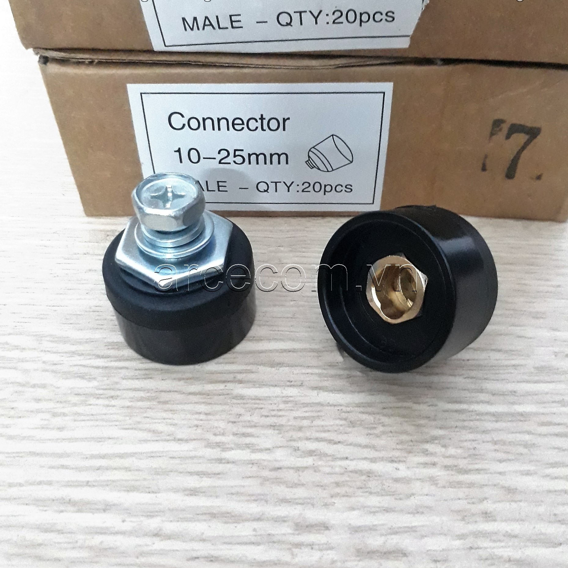 Giắc máy hàn 10-25 đực cái - Bộ jack nối nhanh DKJ 10-25 cho máy hàn