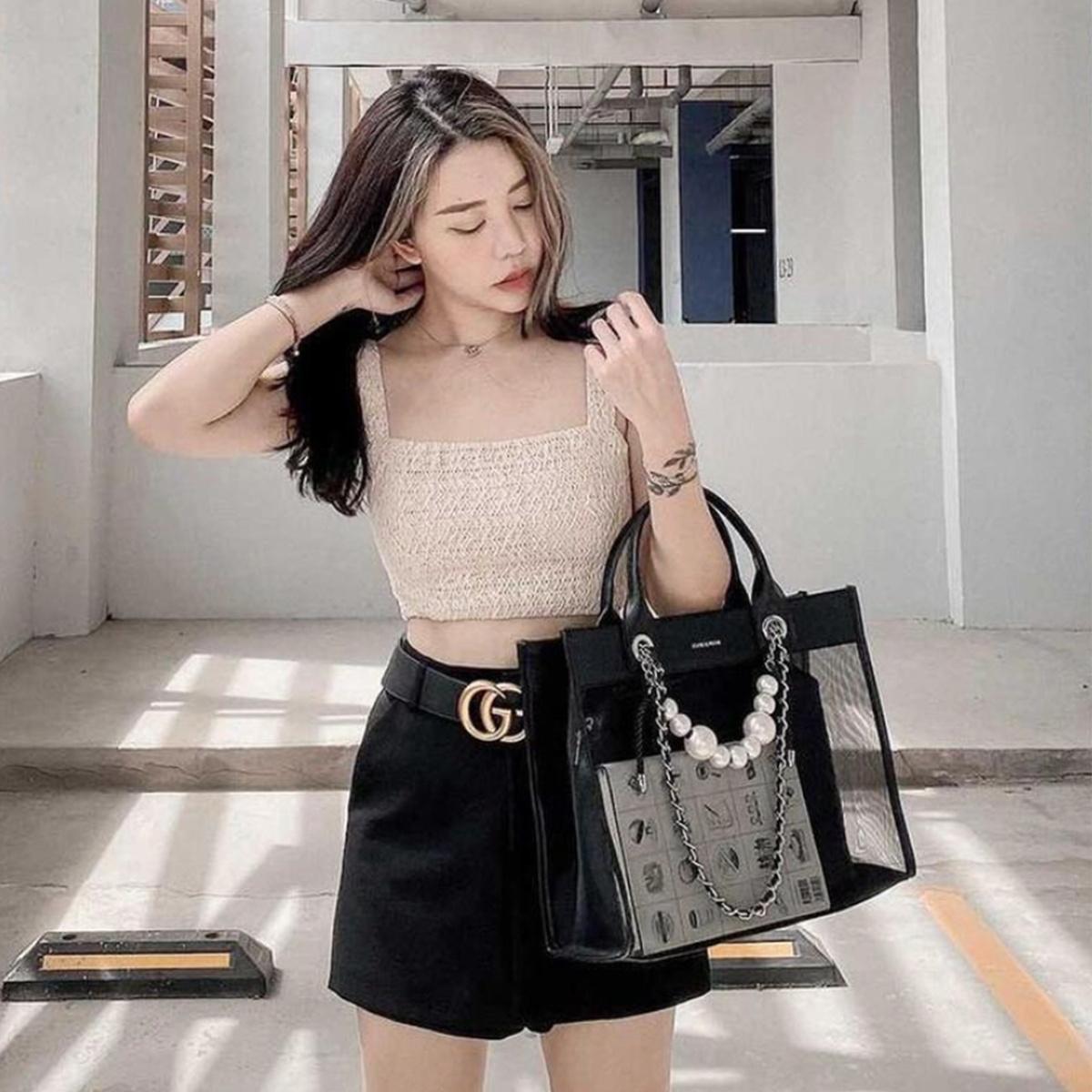 Túi Xách Nữ Floralpunk Downtown Shopper Bag Medium