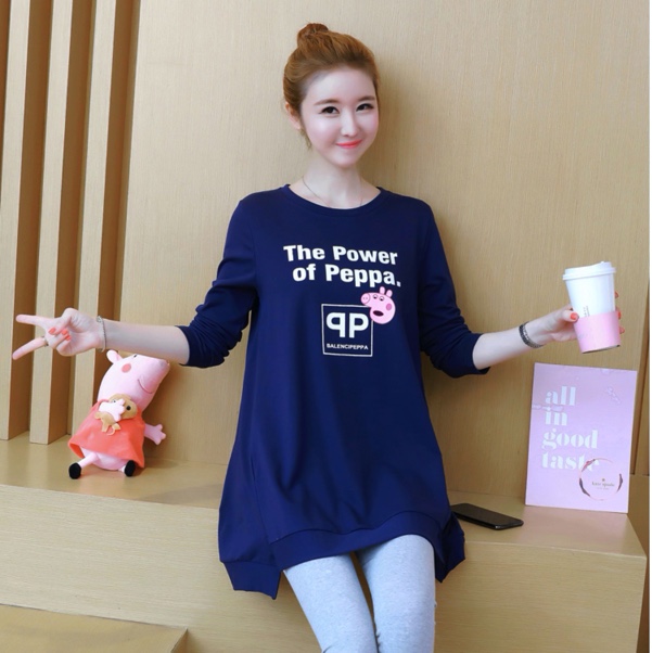Bộ đồ bầu thun cotton dễ thương BD234